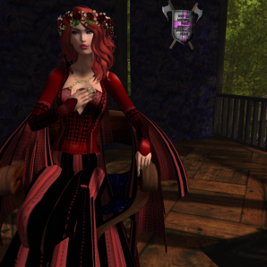 TFF Romantic Roses Hair Wreath Deep Red, GSC Blood Queen_002